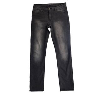 Levi's Mid Rise Skinny Jeans 10 30x32 Distressed Charcoal